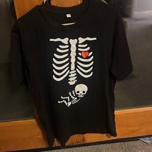 Black Skeleton Kids T-Shirt